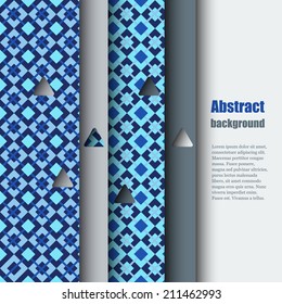 Brochure template with abstract background. Eps10 Vector illustration