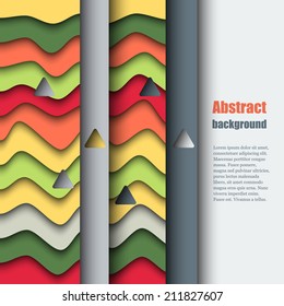Brochure template with abstract background. Eps10 Vector illustration