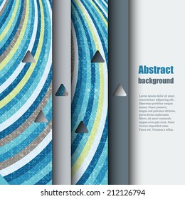 Brochure template with abstract background. Eps10 Vector illustration