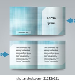 Brochure template with abstract background. Eps10 Vector illustration