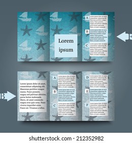 Brochure template with abstract background. Eps10 Vector illustration