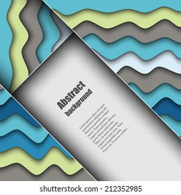 Brochure template with abstract background. Eps10 Vector illustration