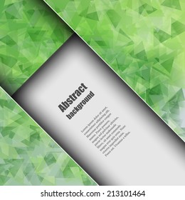 Brochure template with abstract background. Eps10 Vector illustration