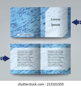 Brochure template with abstract background. Eps10 Vector illustration