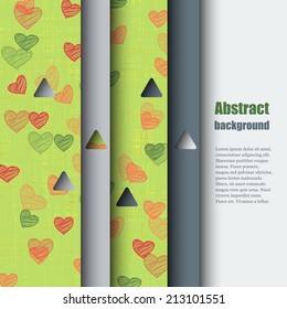 Brochure template with abstract background. Eps10 Vector illustration