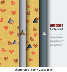 Brochure template with abstract background. Eps10 Vector illustration