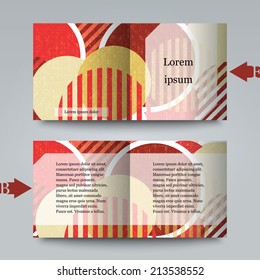 Brochure template with abstract background. Eps10 Vector illustration