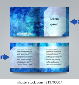 Brochure template with abstract background. Eps10 Vector illustration