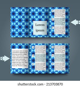 Brochure template with abstract background. Eps10 Vector illustration