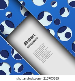 Brochure template with abstract background. Eps10 Vector illustration