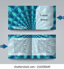 Brochure template with abstract background. Eps10 Vector illustration