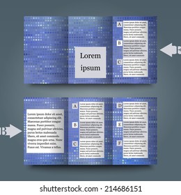 Brochure template with abstract background. Eps10 Vector illustration
