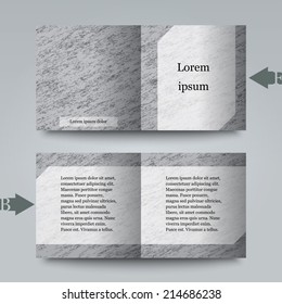 Brochure template with abstract background. Eps10 Vector illustration