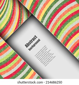 Brochure template with abstract background. Eps10 Vector illustration