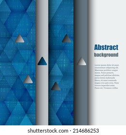 Brochure template with abstract background. Eps10 Vector illustration