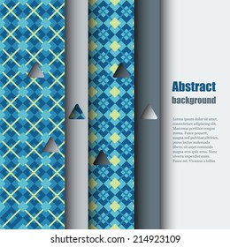 Brochure template with abstract background. Eps10 Vector illustration