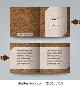 Brochure template with abstract background. Eps10 Vector illustration