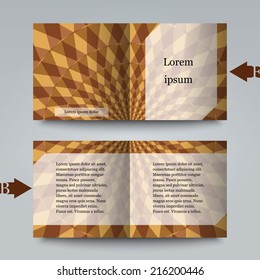 Brochure template with abstract background. Eps10 Vector illustration