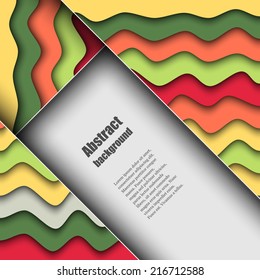 Brochure template with abstract background. Eps10 Vector illustration