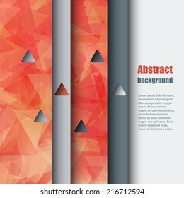 Brochure template with abstract background. Eps10 Vector illustration