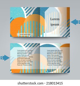 Brochure template with abstract background. Eps10 Vector illustration