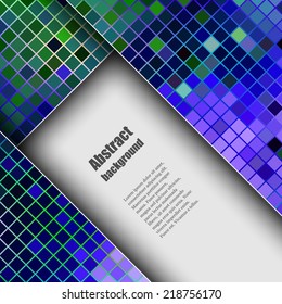 Brochure template with abstract background. Eps10 Vector illustration
