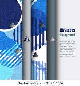 Brochure template with abstract background. Eps10 Vector illustration