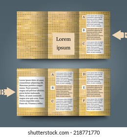 Brochure template with abstract background. Eps10 Vector illustration