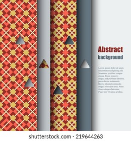 Brochure template with abstract background. Eps10 Vector illustration