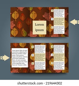 Brochure template with abstract background. Eps10 Vector illustration