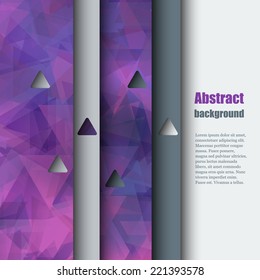 Brochure template with abstract background. Eps10 Vector illustration