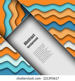 Brochure template with abstract background. Eps10 Vector illustration