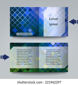 Brochure template with abstract background. Eps10 Vector illustration