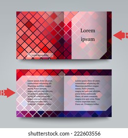 Brochure template with abstract background. Eps10 Vector illustration