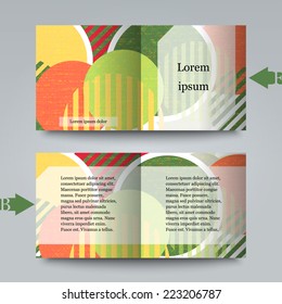 Brochure template with abstract background. Eps10 Vector illustration
