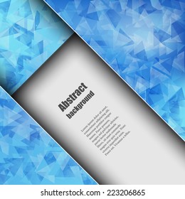 Brochure template with abstract background. Eps10 Vector illustration