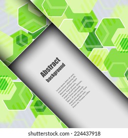 Brochure template with abstract background. Eps10 Vector illustration