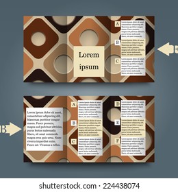 Brochure template with abstract background. Eps10 Vector illustration