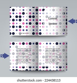 Brochure template with abstract background. Eps10 Vector illustration