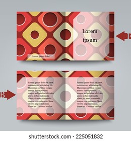 Brochure template with abstract background. Eps10 Vector illustration