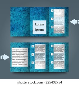 Brochure template with abstract background. Eps10 Vector illustration
