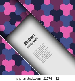 Brochure template with abstract background. Eps10 Vector illustration