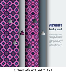 Brochure template with abstract background. Eps10 Vector illustration