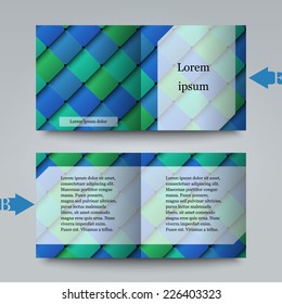 Brochure template with abstract background. Eps10 Vector illustration