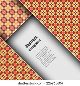 Brochure template with abstract background. Eps10 Vector illustration
