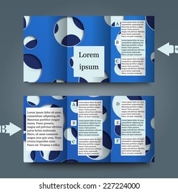 Brochure template with abstract background. Eps10 Vector illustration