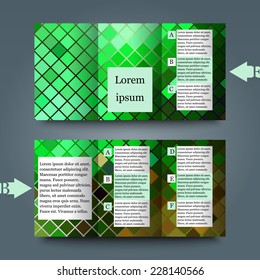 Brochure template with abstract background. Eps10 Vector illustration