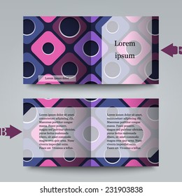 Brochure template with abstract background. Eps10 Vector illustration