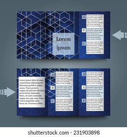Brochure template with abstract background. Eps10 Vector illustration