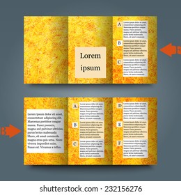Brochure template with abstract background. Eps10 Vector illustration